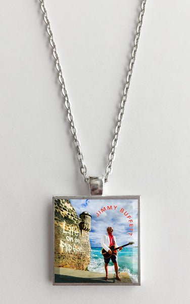 Jimmy Buffet - Life on the Flip Side - Album Cover Art Pendant Necklace - Hollee