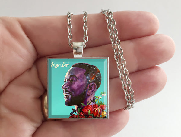 John Legend - Bigger Love - Album Cover Art Pendant Necklace - Hollee