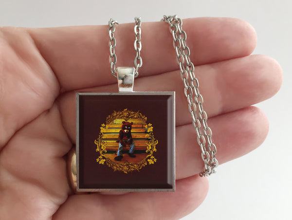 Kanye West - The College Dropout - Album Cover Art Pendant Necklace - Hollee