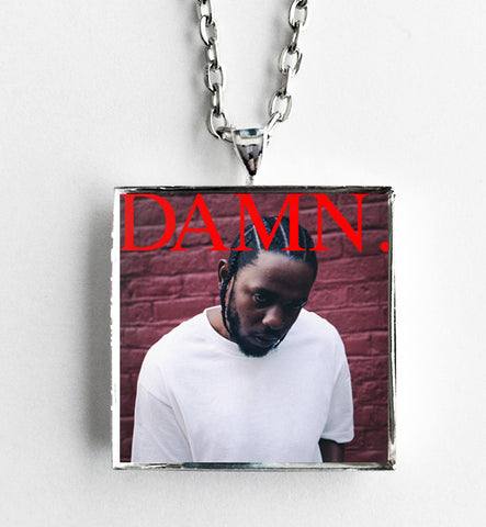 Kendrick Lamar - Damn - Album Cover Art Pendant Necklace - Hollee