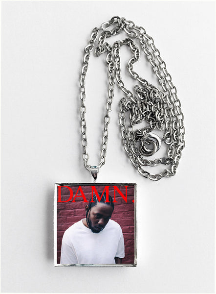 Kendrick Lamar - Damn - Album Cover Art Pendant Necklace - Hollee