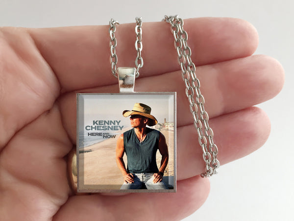 Kenny Chesney - Here and Now - Album Cover Art Pendant Necklace - Hollee