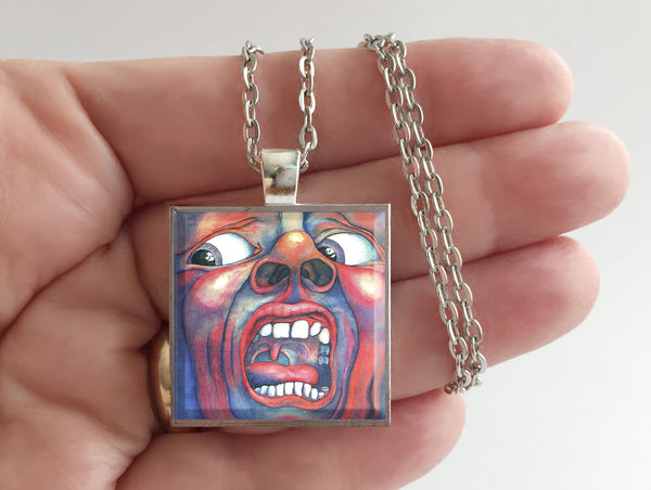 King Crimson - In the Court of the Crimson King - Album Cover Art Pendant Necklace - Hollee