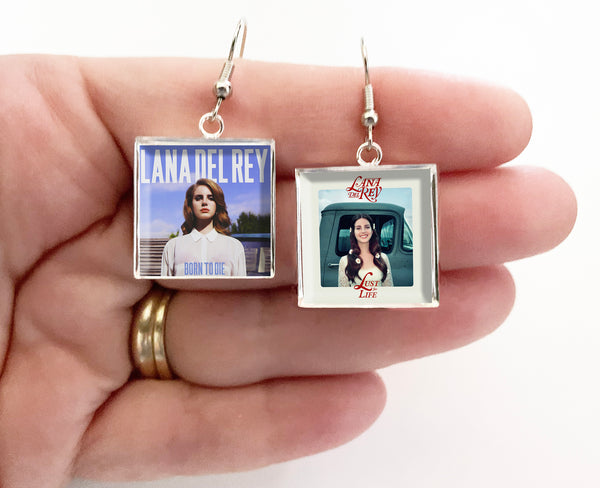 Lana Del Rey - Born to Die & Lust For Life - Album Cover Art Earrings - Hollee