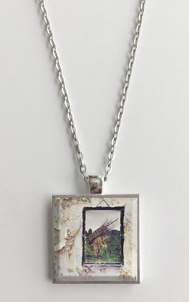 Led Zeppelin - IV - Album Cover Art Pendant Necklace - Hollee