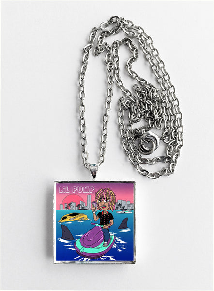 Lil Pump - Self Titled - Album Cover Art Pendant Necklace - Hollee