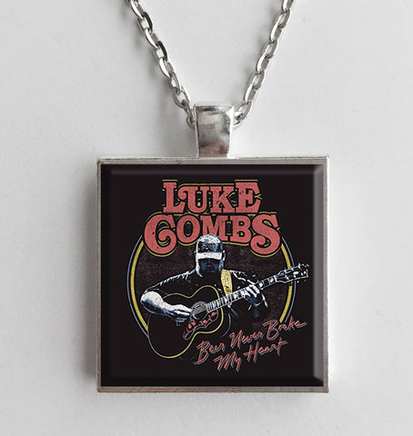 Luke Combs - Beer Never Broke My Heart - Album Cover Art Pendant Necklace - Hollee