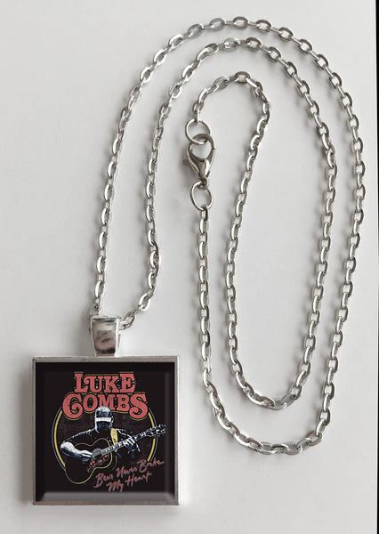 Luke Combs - Beer Never Broke My Heart - Album Cover Art Pendant Necklace - Hollee