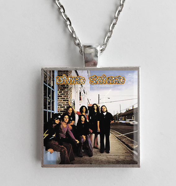 Lynyrd Skynyrd - Pronounced 'Lĕh-'nérd 'Skin-'nérd - Album Cover Art Pendant Necklace - Hollee