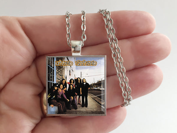 Lynyrd Skynyrd - Pronounced 'Lĕh-'nérd 'Skin-'nérd - Album Cover Art Pendant Necklace - Hollee