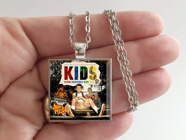 Mac Miller - KIDS - Album Cover Art Pendant Necklace - Hollee