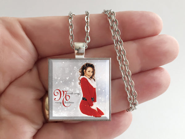 Mariah Carey - Merry Christmas - Album Cover Art Pendant Necklace