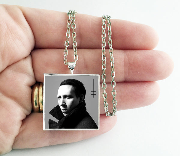 Marilyn Manson - Heaven Upside Down - Album Cover Art Pendant Necklace - Hollee