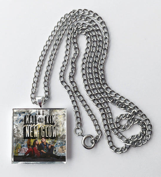 Matt and Kim - New Glow - Album Cover Art Pendant Necklace - Hollee