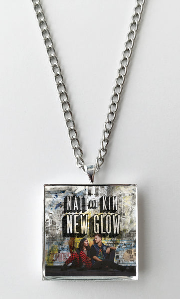 Matt and Kim - New Glow - Album Cover Art Pendant Necklace - Hollee