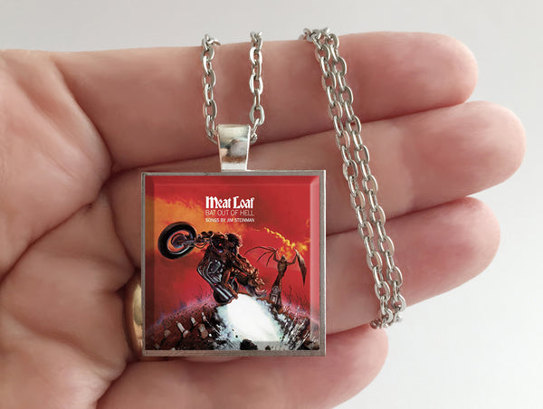 Meat Loaf - Bat Out of Hell - Album Cover Art Pendant Necklace