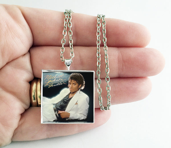 Michael Jackson - Thriller - Album Cover Art Pendant Necklace - Hollee