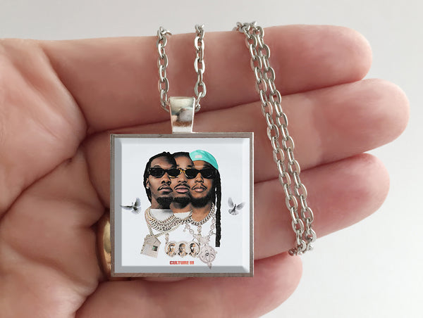 Migos - Culture III - Album Cover Art Pendant Necklace