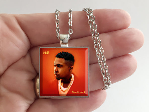 Nas - King's Disease II - Album Cover Art Pendant Necklace