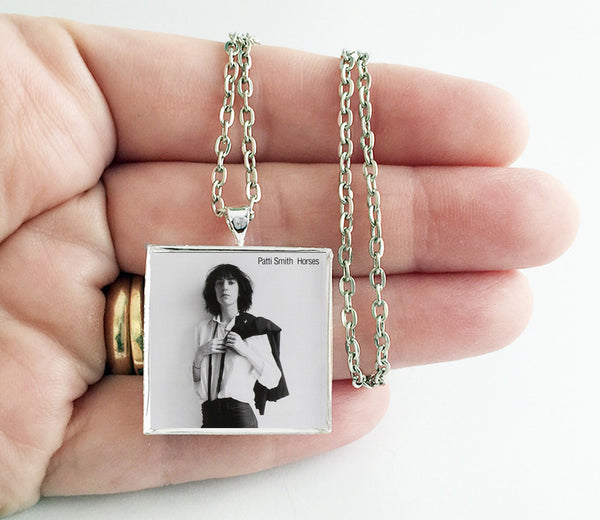 Patti Smith - Horses - Album Cover Art Pendant Necklace - Hollee