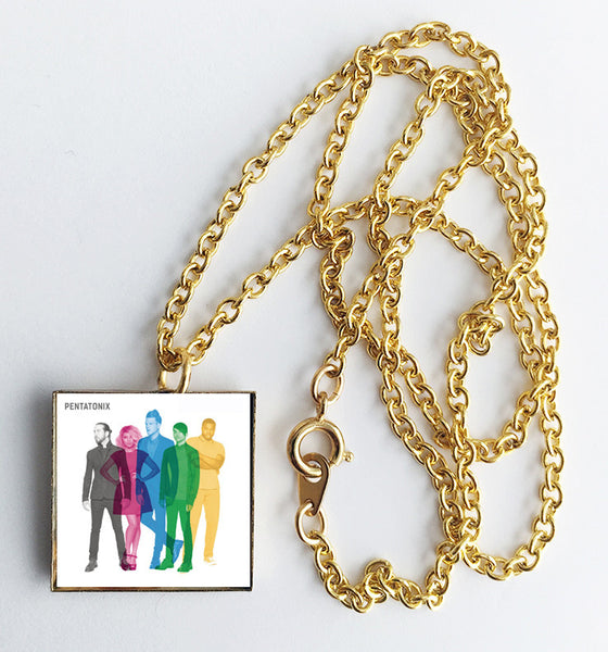 Pentatonix - Self Titled - Mini Album Cover Art Pendant Necklace - Hollee