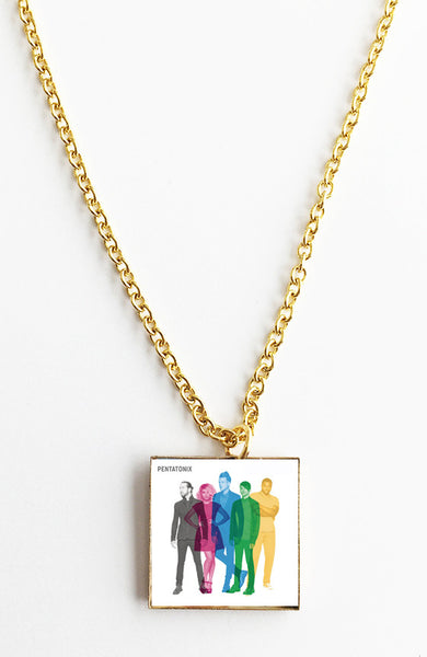 Pentatonix - Self Titled - Mini Album Cover Art Pendant Necklace - Hollee