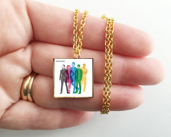 Pentatonix - Self Titled - Mini Album Cover Art Pendant Necklace - Hollee