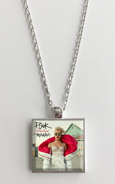 P!nk - Beautiful Trauma - Album Cover Art Pendant Necklace - Hollee