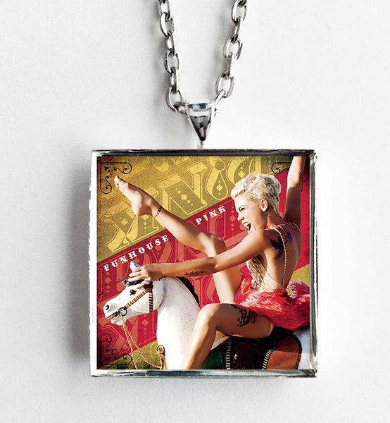 P!nk - Funhouse - Album Cover Art Pendant Necklace - Hollee