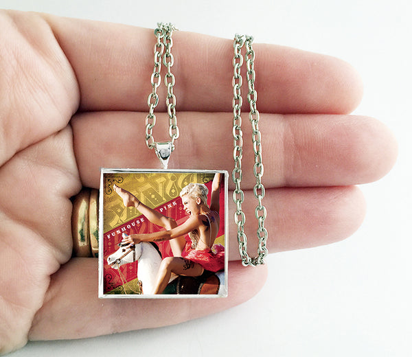 P!nk - Funhouse - Album Cover Art Pendant Necklace - Hollee