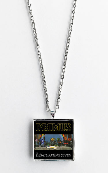 Primus - The Desaturating Seven - Album Cover Art Pendant Necklace - Hollee