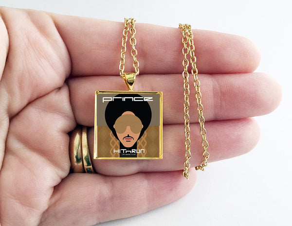 Prince - Hit N Run - Mini Album Cover Art Pendant Necklace - Hollee