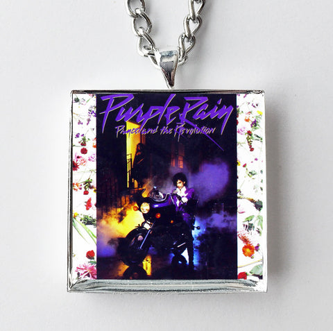 Prince - Purple Rain - Album Cover Art Pendant Necklace - Hollee