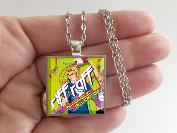 Riff Raff - Alcoholic Alligator - Album Cover Art Pendant Necklace - Hollee