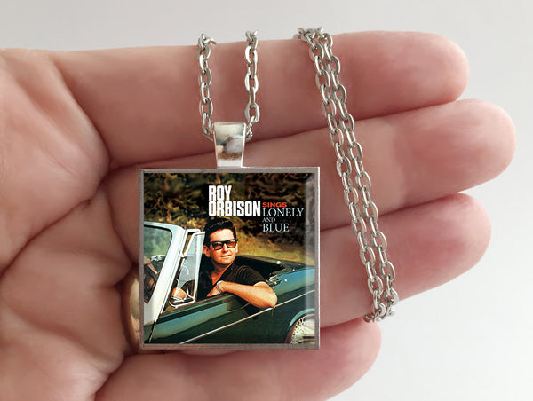 Roy Orbison - Sings Lonely and Blue - Album Cover Art Pendant Necklace - Hollee