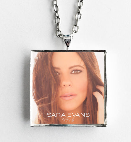 Sara Evans - Words - Album Cover Art Pendant Necklace - Hollee