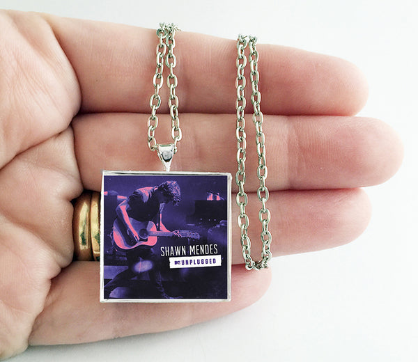 Shawn Mendes - Unplugged - Album Cover Art Pendant Necklace - Hollee