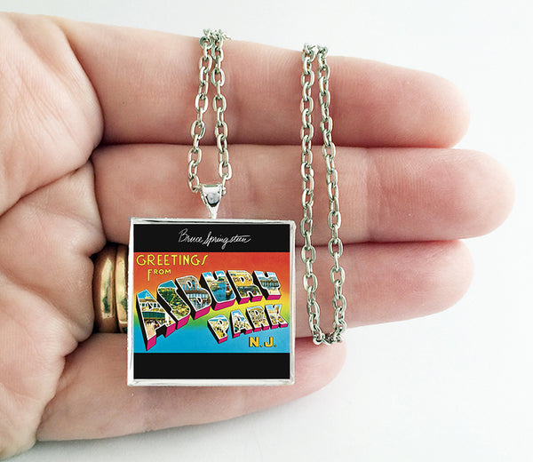 Bruce Springsteen - Greetings from Asbury Park, N.J. - Album Cover Art Pendant Necklace - Hollee