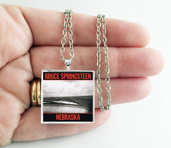 Bruce Springsteen - Nebraska - Album Cover Art Pendant Necklace - Hollee