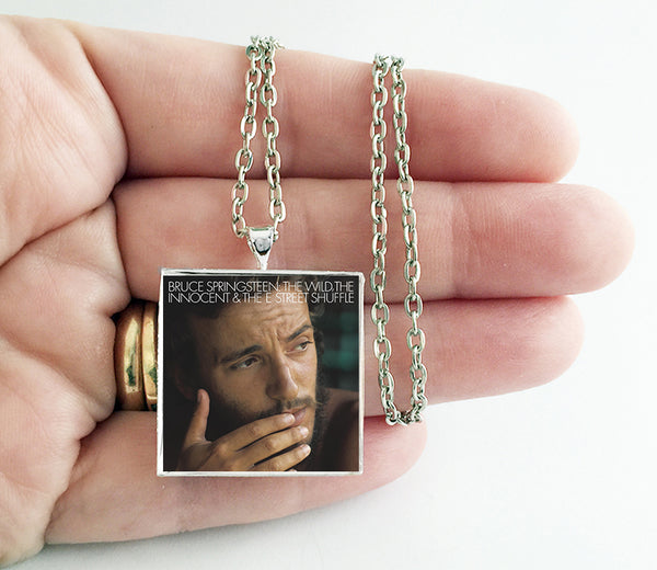 Bruce Springsteen - The Wild, The Innocent & The E Street Shuffle - Album Cover Art Pendant Necklace - Hollee