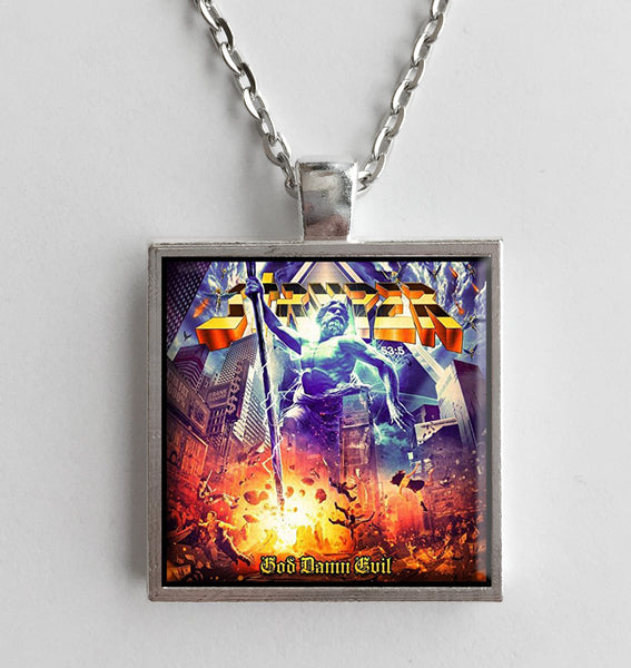 Stryper - God Damn Evil- Album Cover Art Pendant Necklace - Hollee