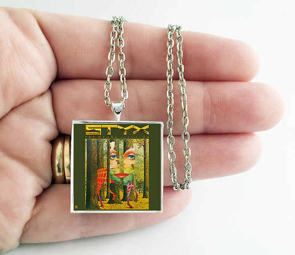 Styx - Grand Illusion - Album Cover Art Pendant Necklace - Hollee