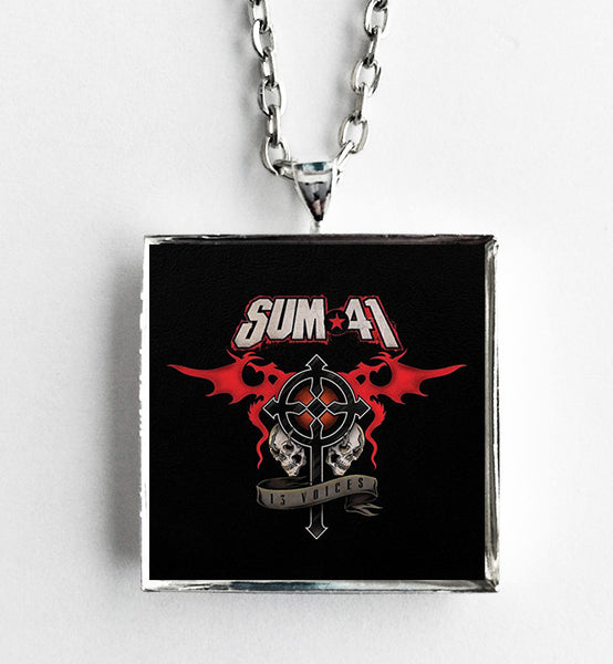 Sum 41 - 13 Voices - Album Cover Art Pendant Necklace - Hollee