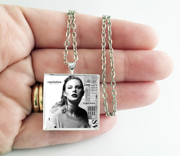 Taylor Swift - Reputation - Album Cover Art Pendant Necklace - Hollee