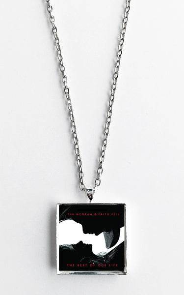 Tim McGraw & Faith Hill - The Rest of Our Life - Album Cover Art Pendant Necklace - Hollee