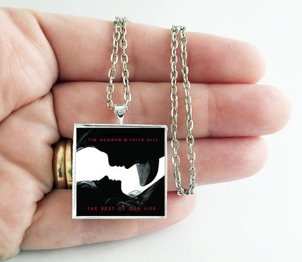 Tim McGraw & Faith Hill - The Rest of Our Life - Album Cover Art Pendant Necklace - Hollee