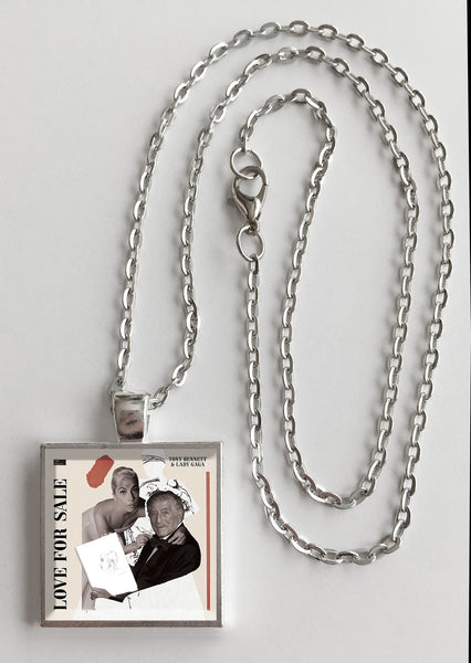 Tony Bennett & Lady Gaga - Love For Sale  - Album Cover Art Pendant Necklace