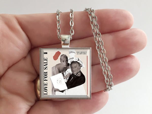 Tony Bennett & Lady Gaga - Love For Sale  - Album Cover Art Pendant Necklace