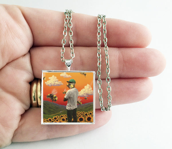 Tyler the Creator - Flower Boy - Album Cover Art Pendant Necklace - Hollee