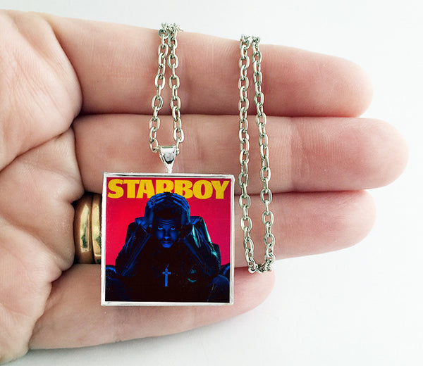 The Weeknd - Starboy - Album Cover Art Pendant Necklace - Hollee